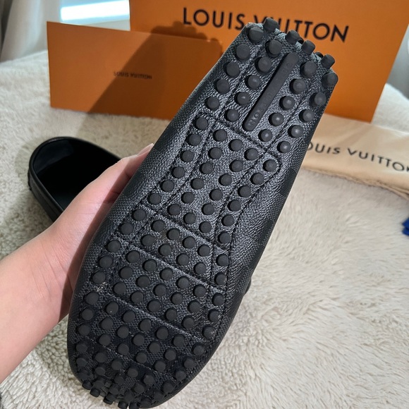 Louis Vuitton | Monogram Loafers Blended Fabrics Street Style Leather Logo - Picture 4 of 5
